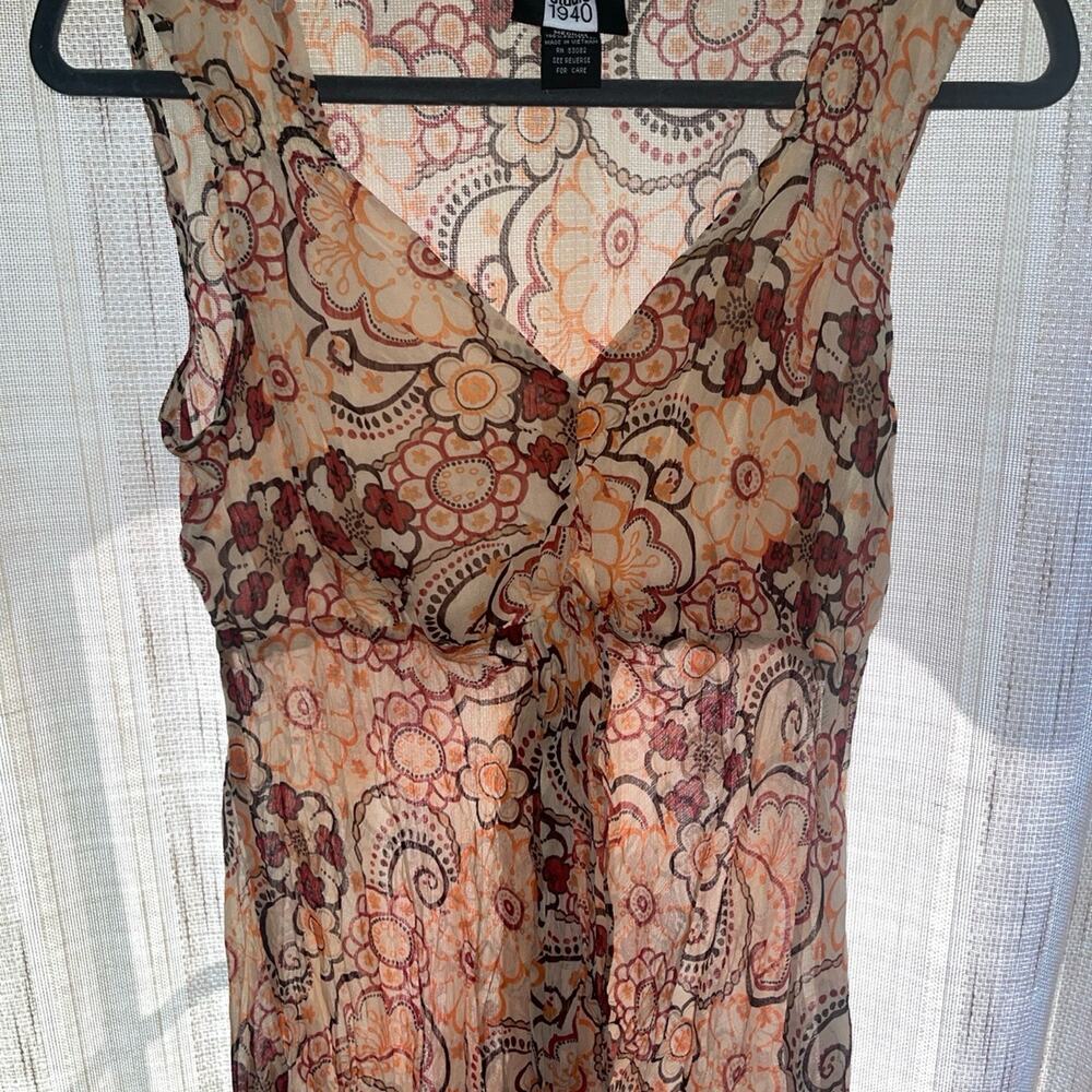 Vintage Y2K Studio 1940 Floral Tank Top Blouse